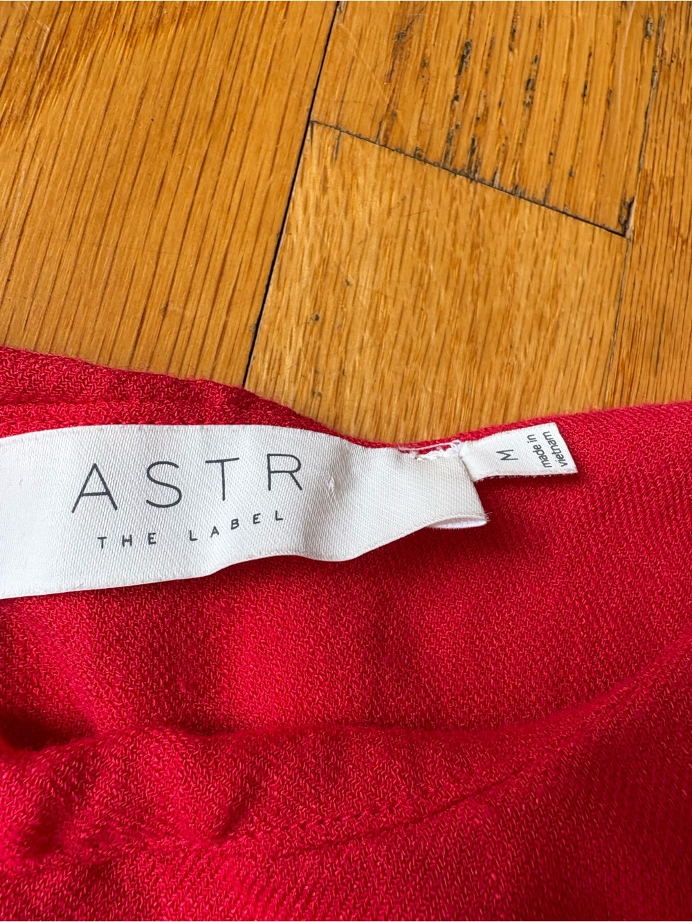 ASTR One-Shoulder Ruffle Crop Top - Red - Picture 3 of 4